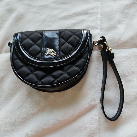 Burberry BLACK Small Crossbody Belt Bag, Wristlet Nylon Black No Crossbody Strap - Picture 1 of 11